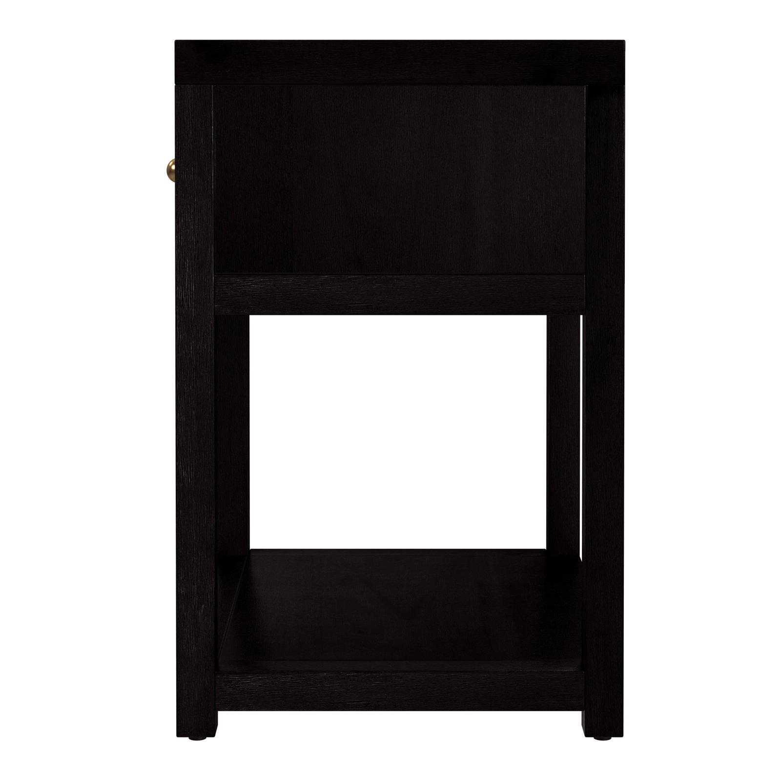 Celine 21" 1-Drawer Acacia Nightstand, Antique Coffee