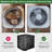Full Mesh All Seasons Central AC Unit Protector, Air Conditioner Cover for Outside, Against Leaves, Debris, Cottonwood, Includes 2 Zip Ties, 27.5"x27.5"x31.5"-121233816