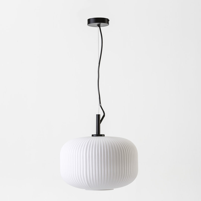 Levi 1 - Light White Drum Pendant