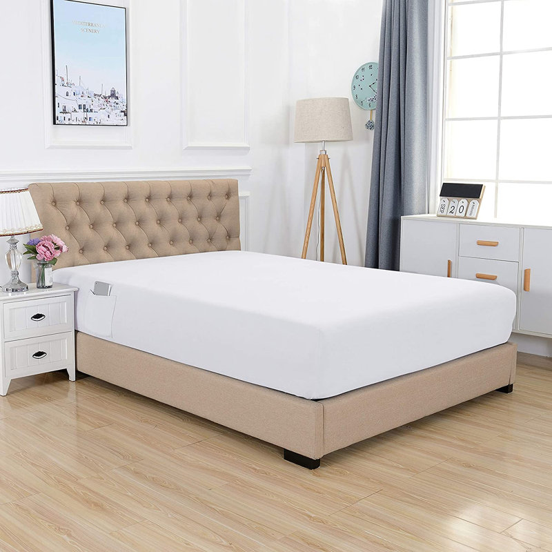 Microfiber Fitted Sheet, White, Full/Double