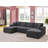 Loette Corduroy U-Shaped Sectional Symmetrical-1174513007