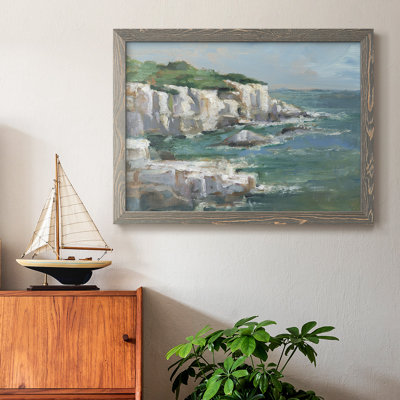 White Sea Cliff I, reproduction d'art sur toile