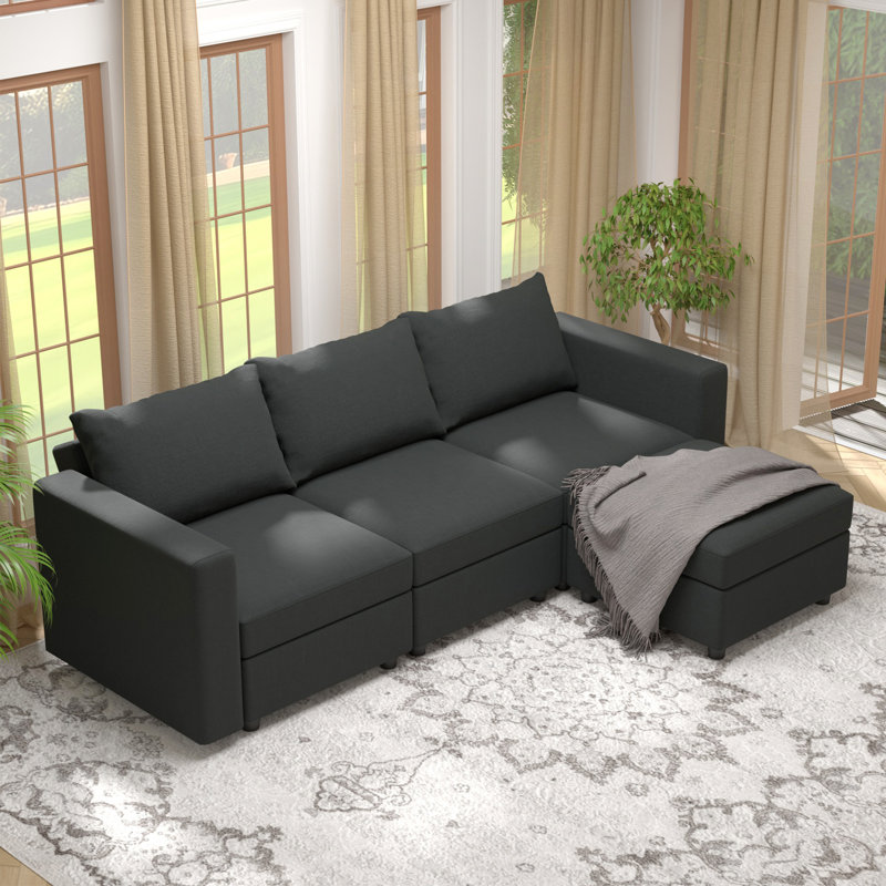 Canapé modulaire rembourré 4 pièces 90 po BOX MODULE STO SOFA