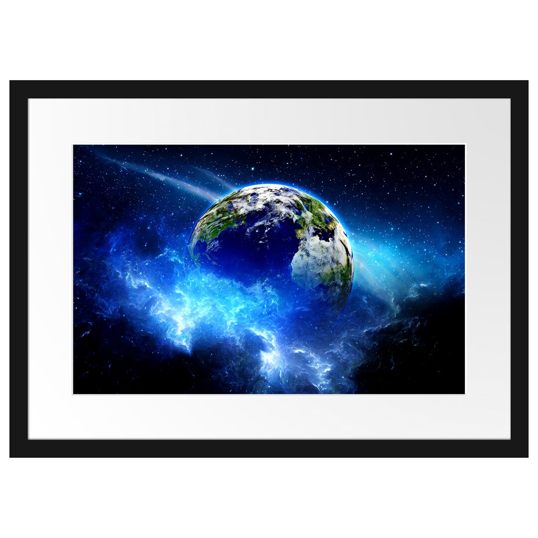 Gerahmtes Poster Planet Erde