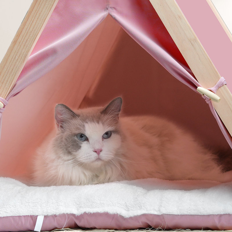 Lit pour chat Brylan, Rose