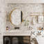 Miroir mural rond avec tablettes réglables-1326825373