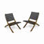Ensemble de 2 chaises pliantes