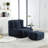 Bean Bag Chair, Comfortable Bean Bag For Adults , Super Soft Lazy Sofa Chair With Memory Foam And Ottoman, Indoor Modern Focus Bean Bag Chair For Living Room, Bedroom, Apartment-475784471
