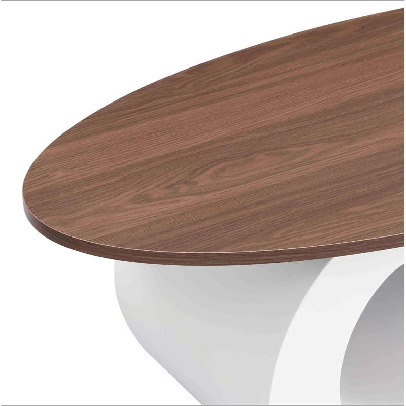 Ensemble de 2 tables basses blanches et gigognes blanches, Blanc
