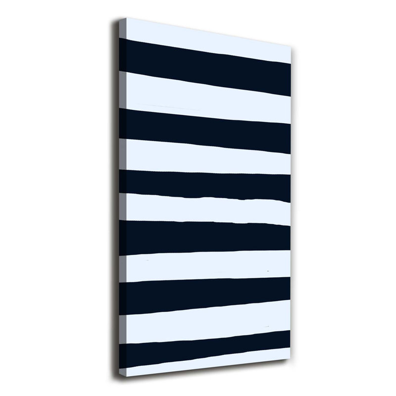 Avir Striped Background - Wrapped Canvas Print