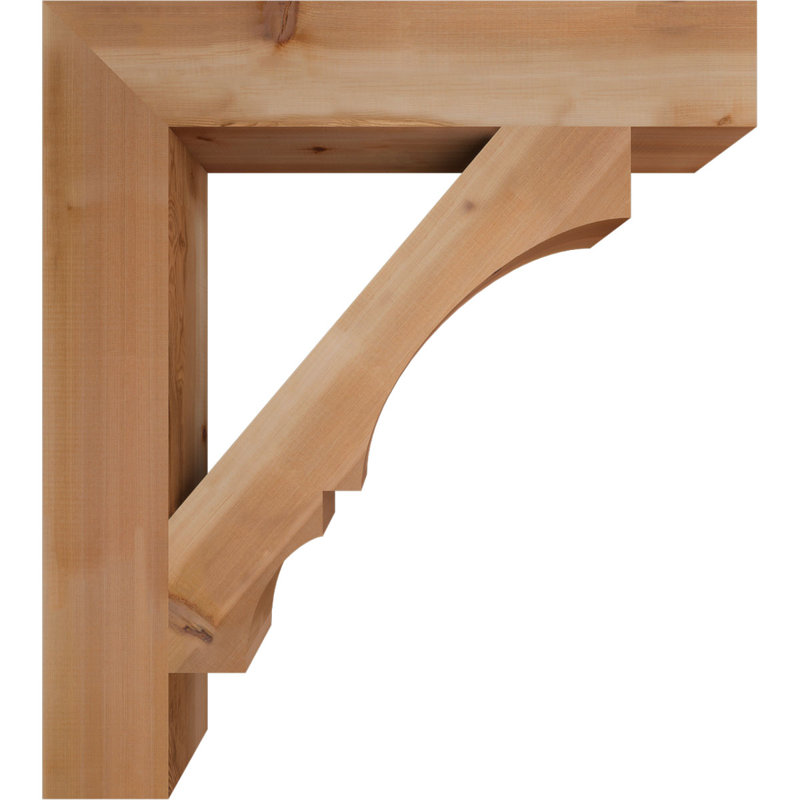 Support de bloc Balboa, L 5 1/2 po x P 34 po x H 38 po, Cèdre rouge de l'Ouest lisse