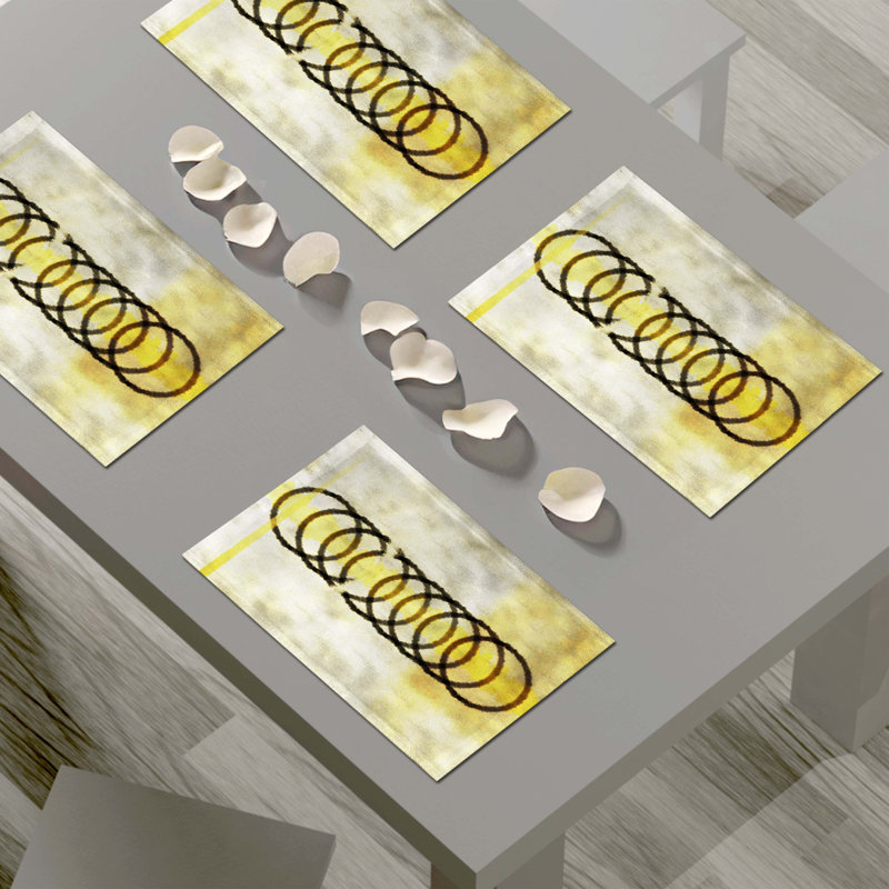 Polyester Abstract Rectangle Placemat