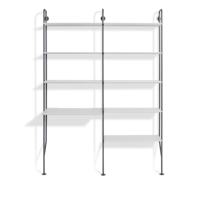 Hitch Leaning / Ladder Desk, Black, White
