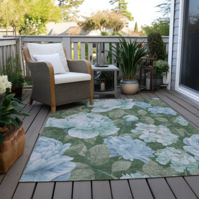 Tapis intérieur / extérieur bleu Maroque 