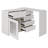 Marivi 43.3'' Wide 2 - Shelf Storage Cabinet