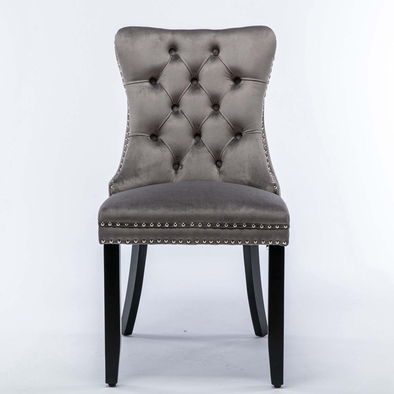Merryl Tufted Velvet Side Chair Dining Chair