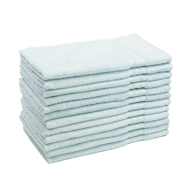 Serviette essuie-mains 100% coton amneet, Verre turquoise