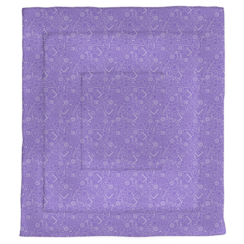 Édredon simple réversible Katelyn Elizabeth, Édredon simple, Mauve / Blanc