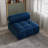 Upholstered Modern Velvet Fabric Armless Chair-1391455545