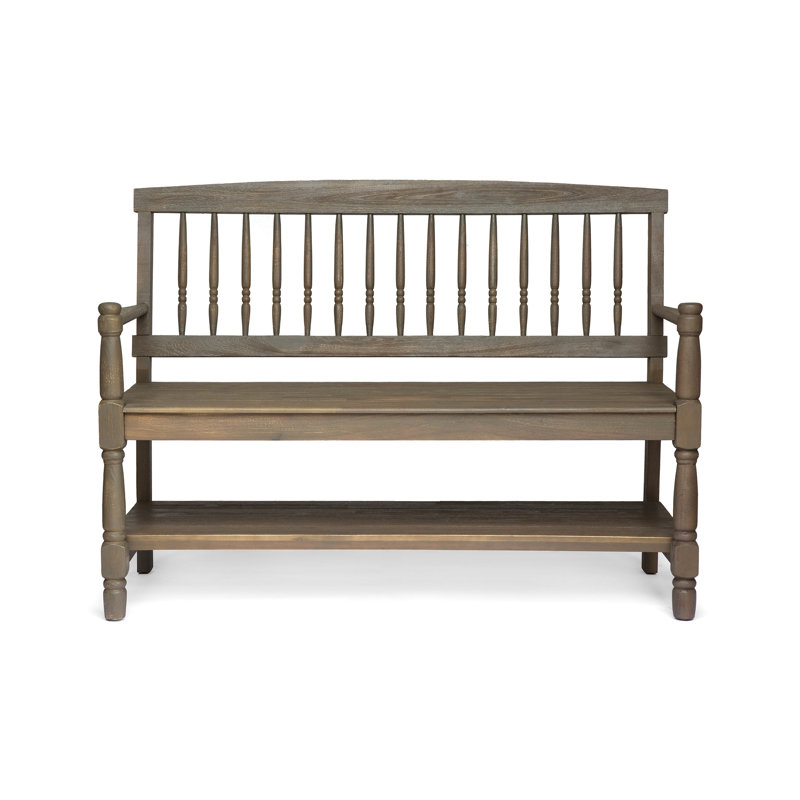 Versatile Outdoor Bench With Ventilation And Storage For All-Season Use, Grey