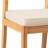 3-piece Eucalyptus Wood Patio Dining Set With Cushioned Chairs-257116730