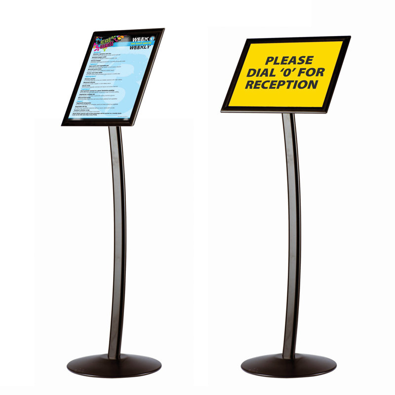 Busygrip Black Poster Stand, 42 cm H x 29.7 cm W