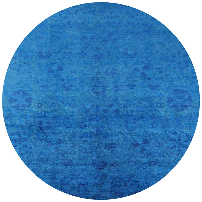Tapis oriental bleu, Rond 4 pi