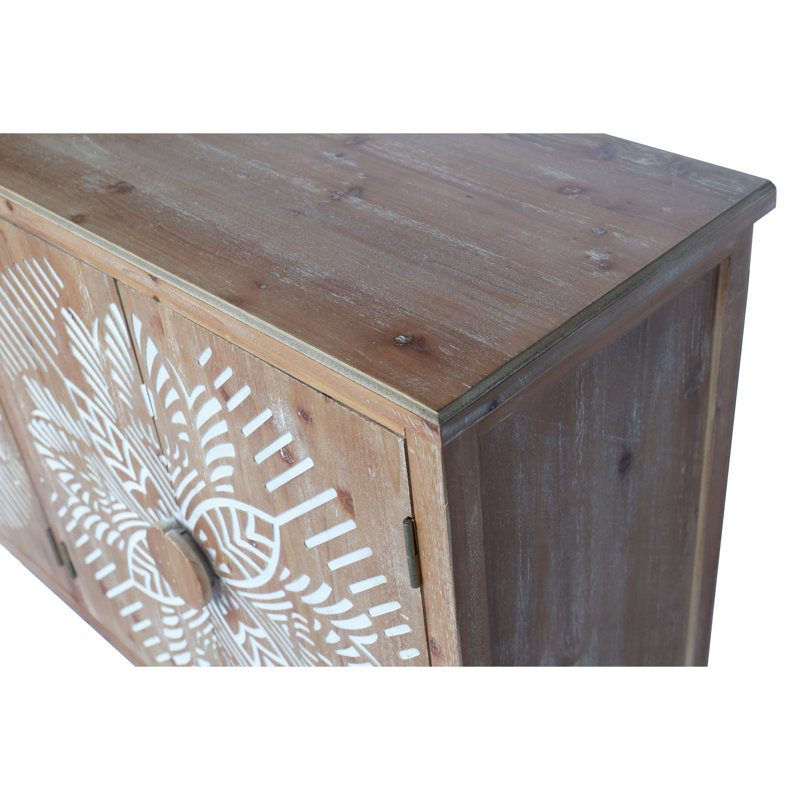 Garde-manger 60 po en bois d'aspect rétro pour salle à manger avec rangement flexible inspiré des plats de cuisson
