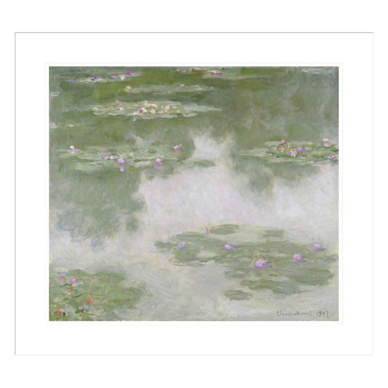 «Nympheas Water Landscape» par Claude Monet, impression giclée sur cadre, H 23,5 po x l 25,84 po