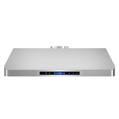 Cosmo Haven Collection 500 CFM Ducted Under Cabinet Range Hood, Touch Controls, LED Lights, Stainless Steel