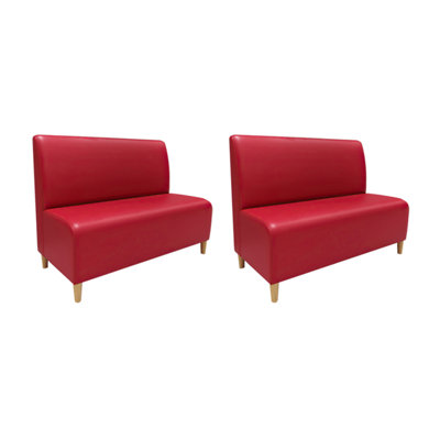 Banc rembourré élégant en similicuir