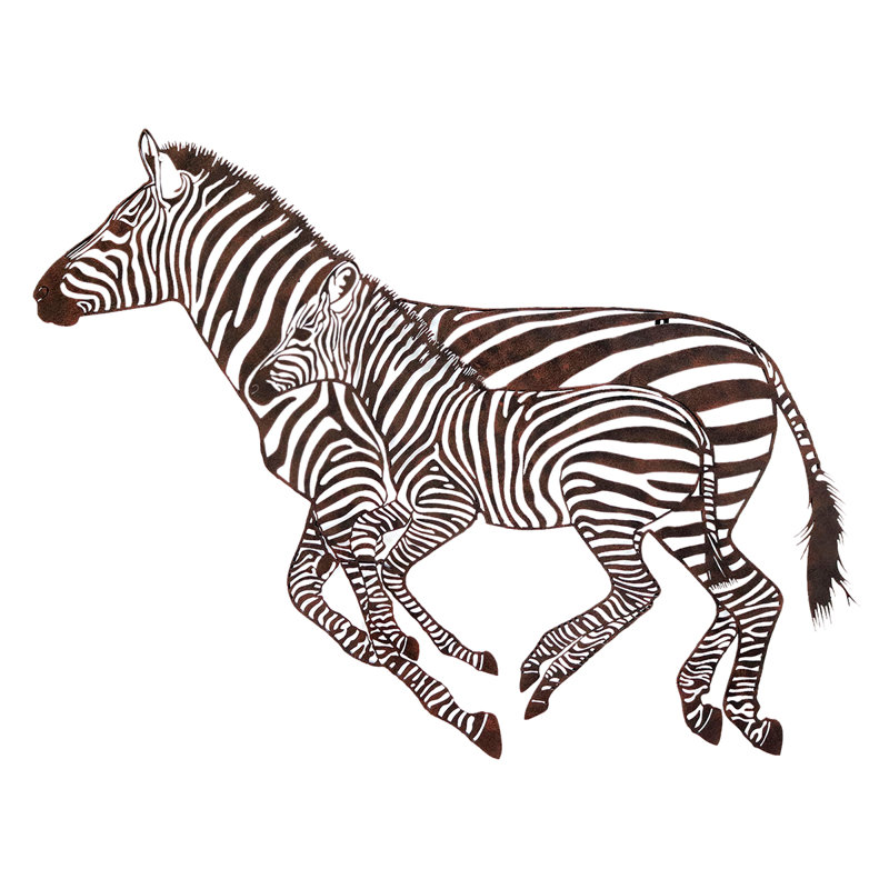Boho Animals Wall Decor on Metal