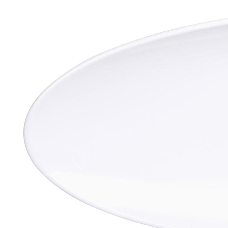 Elite Global Solutions Moderne Melamine Platter, White