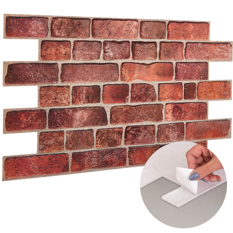 Rectangular 18.9 cm x 96 cm Peel & Stick Wall Paneling (6-pack)