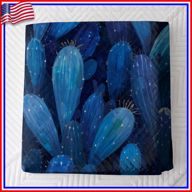 Cactus bleu succulent Cacti Bedding Cactus, Très grand lit