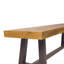 Bancs d'extérieur Carlisle, brun sablé + métal rustique (ensemble de 2)-1132466919