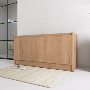 60 Inch Freestanding Bathroom Vanity Base With Soft Closing Doors, Imitative Oak