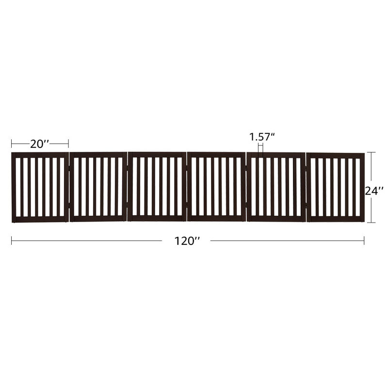 Barrière pour animaux sur pieds Ignacio, H 24 po x l 120 po