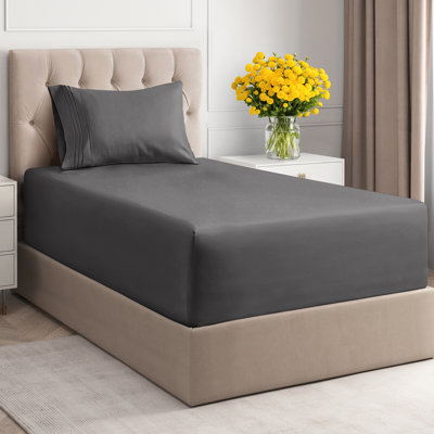 Extra Deep Pocket Sheet Set, Cooling & Breathable Bed Sheets, Soft Hotel Luxury Bedding, Fits 18–24 Inch Mattress