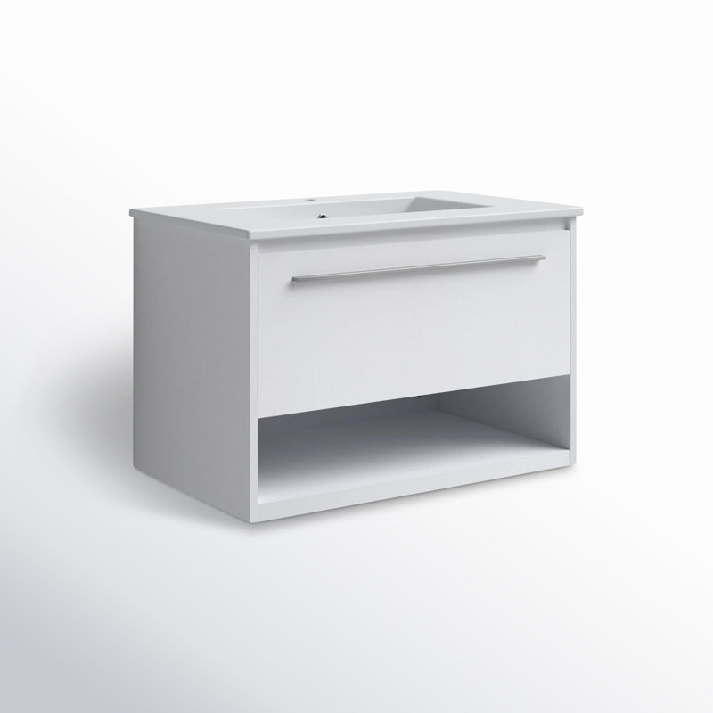 Ensemble de meuble-lavabo simple 30 po Kasper, Blanc