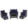 Jerney 6 Piece Rattan Sofa Seating Group with Cushions