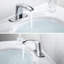 Robinet de lavabo pour salle de bain sans contact, capteur automatique, chrome