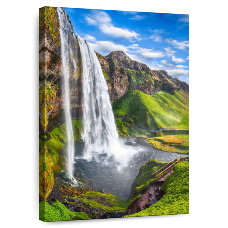 Alvord Scenic Seljalandsfoss Waterfall, H 24 po x l 16 po
