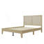 Lit plateforme solide avec rotin-1400441626