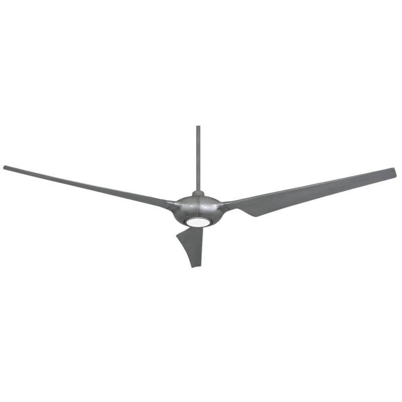 Kaydynn 76'' Ceiling Fan with LED Lights, Brushed Nickel