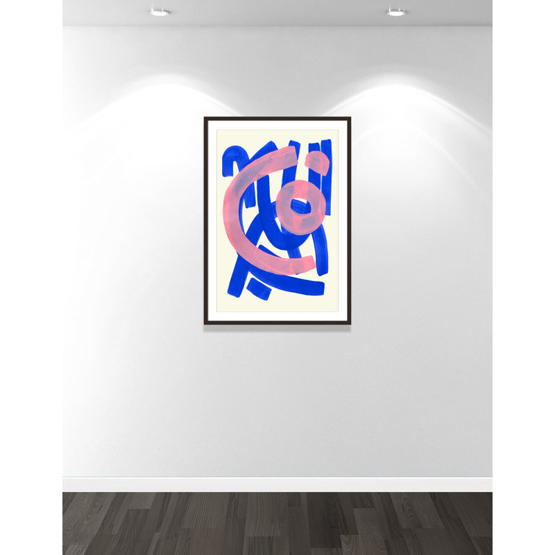 Impression Funky Beat par Haniff, Noyer à grain ouvert, L 29,5 po x H 41,5 po, Imprimé mat