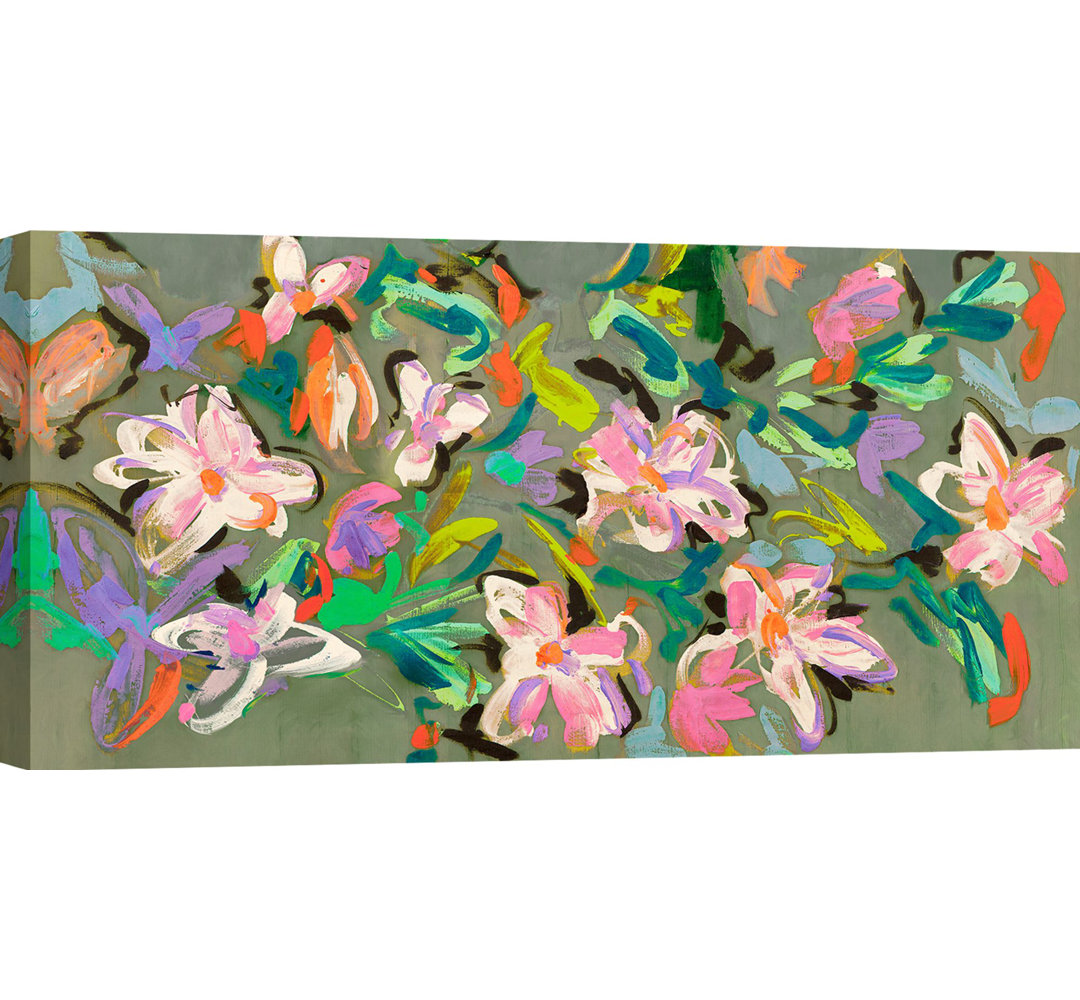 Leinwandbild Waterlilies Parade von Kelly Parr