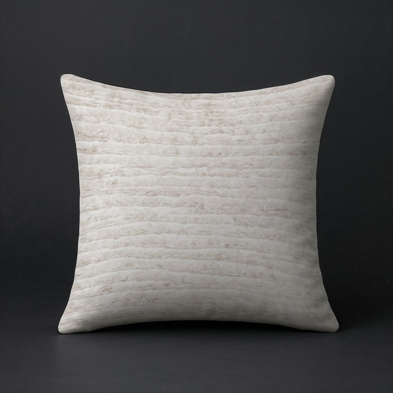 Coussin décoratif intérieur / extérieur gris Modern Modern, Treillis gris 1, Carré 18 po