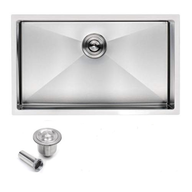 Évier de cuisine encastrable avec crépine L 32 po x l 18 po