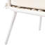 Style de patio avec housses et table solide - coussins de conversation beige
